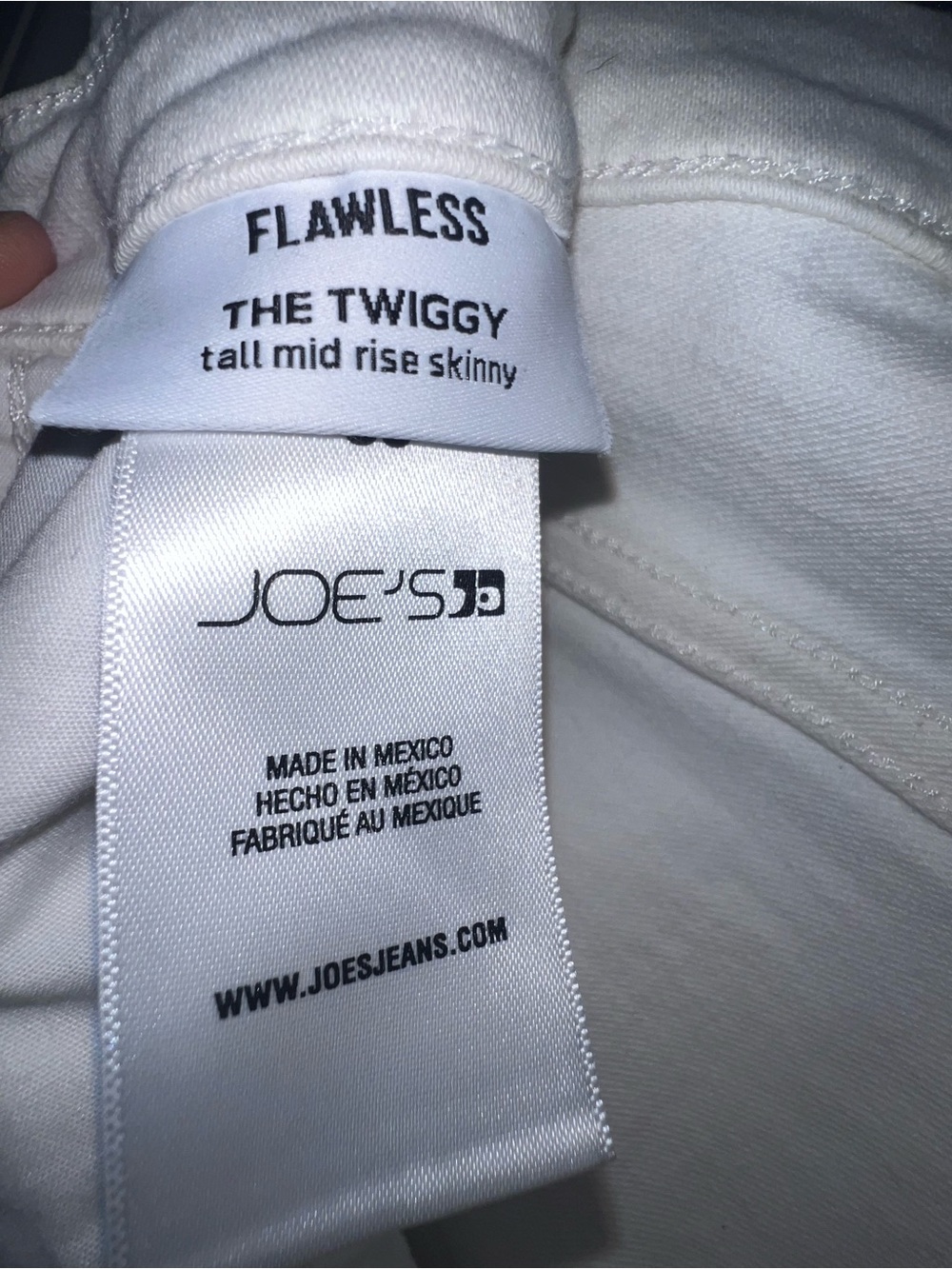Joe's Jeans White Skinny Jeans - Tall Girls - Picture 4 of 5